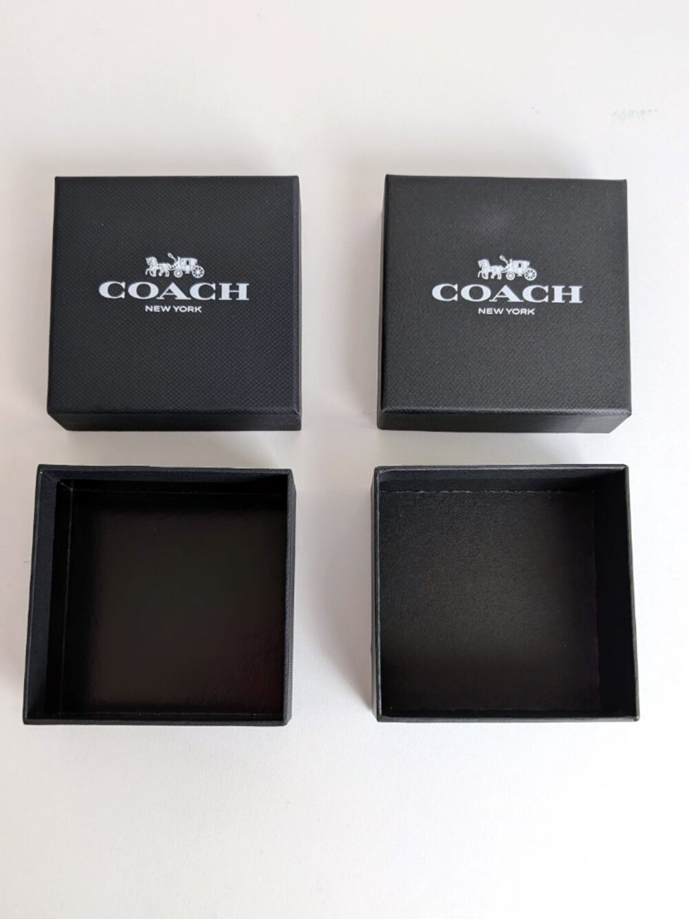 Coach Small Black Gift Boxes - set of 2 - Picture 5 of 8